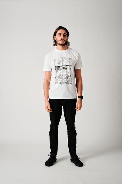 Winterfalle X Chris Riddell Black Waves White T-shirt 3