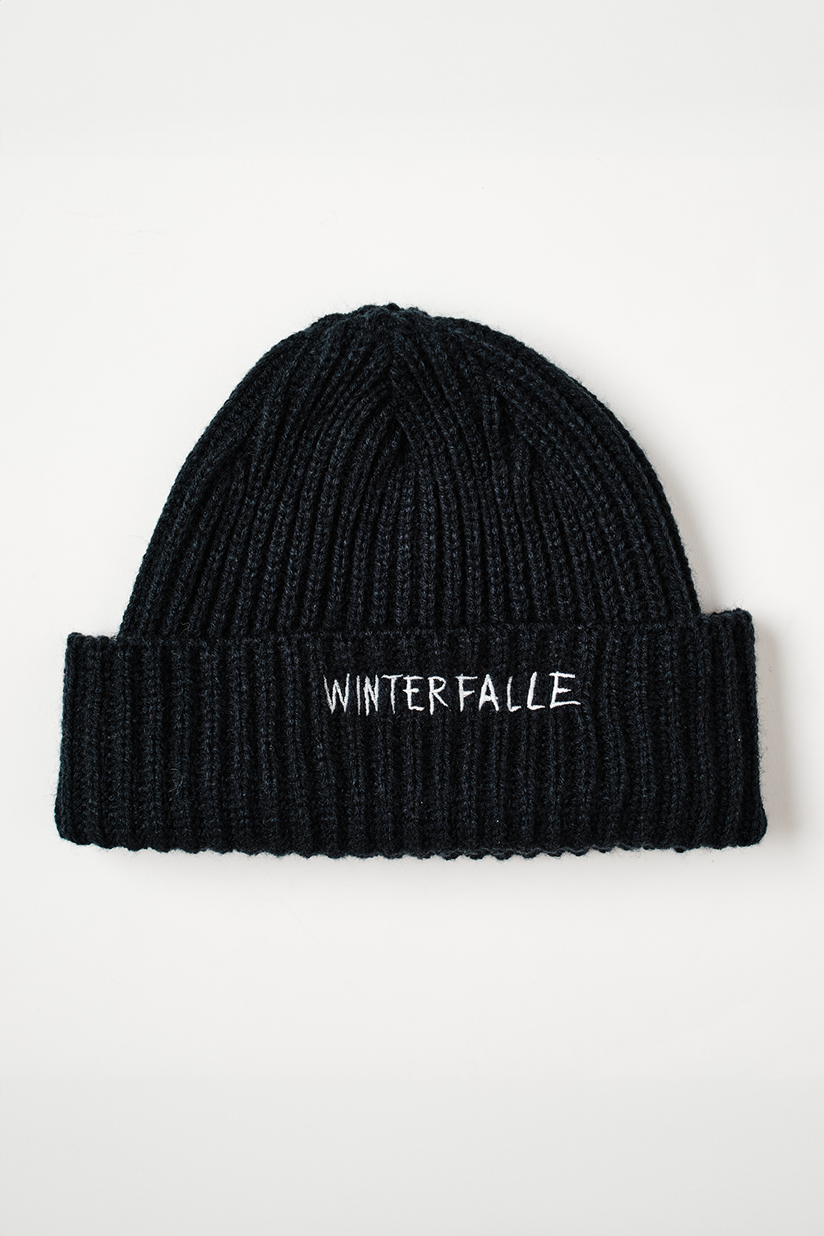 Winterfalle 'Fisherman's Friend' Navy Blue Beanie Hat 1