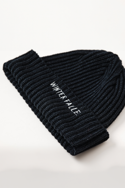 Winterfalle 'Fisherman's Friend' Navy Blue Beanie Hat 2